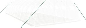 vidaXL Szklarnia ze stalową ramą, biała, 40 m, 10x4x2 m 3