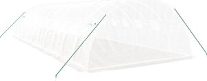 vidaXL Szklarnia ze stalową ramą, biała, 40 m, 10x4x2 m 6
