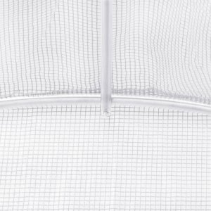 vidaXL Szklarnia ze stalową ramą, biała, 40 m, 10x4x2 m 9