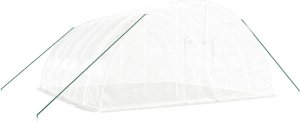 vidaXL Szklarnia ze stalową ramą, biała, 36 m, 6x6x2,85 m 3
