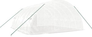 vidaXL Szklarnia ze stalową ramą, biała, 36 m, 6x6x2,85 m 6