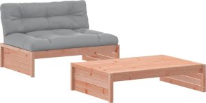 vidaXL 2-cz. zestaw wypoczynkowy do ogrodu, z poduszkami, daglezja 2
