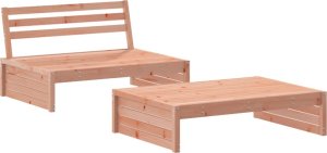 vidaXL 2-cz. zestaw wypoczynkowy do ogrodu, z poduszkami, daglezja 3