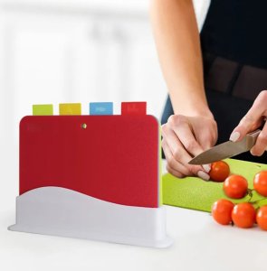 Deska do krojenia ATL DA39 Deski do krojenia zestaw 4 szt       stojak 6