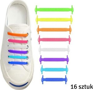 ATL DA10B Sznurowadła silikonowe bez          wiązania rainbow 3