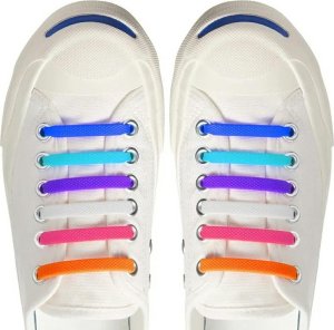 ATL DA10B Sznurowadła silikonowe bez          wiązania rainbow 4