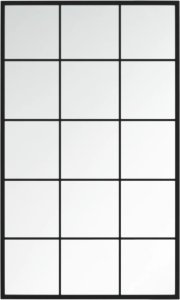 vidaXL Lustra ścienne, 4 szt., czarna rama, 100 x 60 cm, metal 4