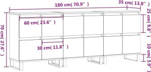 vidaXL Szafki, 3 szt., białe z połyskiem, materiał drewnopochodny 10