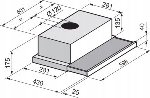 Okap Freggia Įmontuojamas gartraukis FREGGIA CHS46GW 6