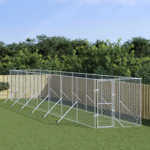 vidaXL Kojec zewnętrzny dla psa, 2x14x2 m, stal galwanizowana 1