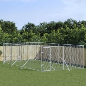 vidaXL Kojec zewnętrzny dla psa, 4x8x2 m, stal galwanizowana 1