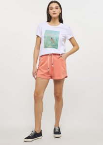 Mustang Mustang damskie krótkie spodnie JULIE JOGPANT 1012602 8131 S 2