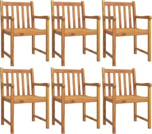 vidaXL 7-cz. zestaw mebli ogrodowych, lite drewno akacjowe 3