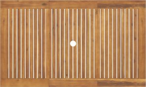 vidaXL 7-cz. zestaw mebli ogrodowych, lite drewno akacjowe 8