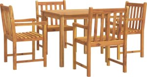 vidaXL 5-cz. zestaw mebli ogrodowych, lite drewno akacjowe 2