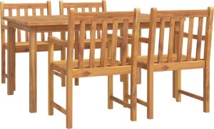 vidaXL 5-cz. zestaw mebli ogrodowych, lite drewno akacjowe 2