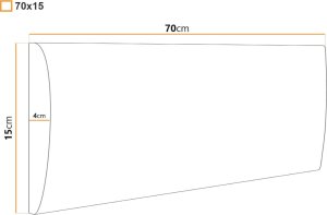 Ravio Panel tapicerowany - Tkanina Manila 70x15 1