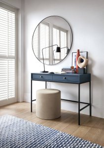 Ravio Stylowa toaletka Bari z dwoma szufladami granatowa 2