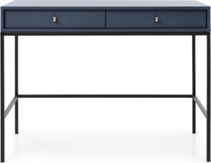 Ravio Stylowa toaletka Bari z dwoma szufladami granatowa 3