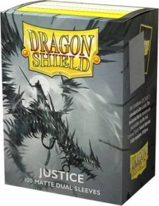Dragon Shield Koszulki PREMIUM na karty talię Pokemon MtG Magic Dual MATTE Dragon Shield Sleeves protektory Justice (100 sztuk) 1