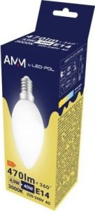 UN ŻARÓWKA E14 LED SMD WW 4.9W ŚWIECOWA AMM (1 SZT) 1