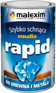 MALEXIM SZYBKO SCHNĄCA EMALIA ALKIDOWA RAPID BIAŁY MAT 0.7L (1 SZT) 1