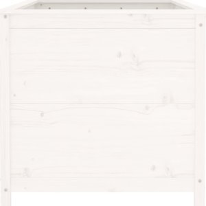 vidaXL Podwyższona donica ogrodowa, biała, 119,5x82,5x78 cm, sosna 4