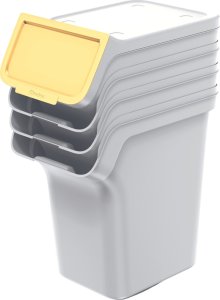 Kosz na śmieci Prosperplast Kosze na śmieci STACKBOX Q SET - popielaty 20l. Keden 2