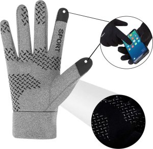 ATL BQ69A Rękawiczki sportowe szare 4