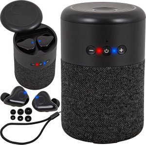 Głośnik Heckermann Głośnik Bluetooth + Słuchawki Heckermann B20 Czarny 1