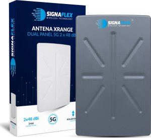 Antena RTV Heckermann Komplet Antena Signaflex Xrange 2X48Dbi 4G/5G 12M Fmeż + Konektor Wybór 11