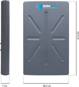 Antena RTV Heckermann Komplet Antena Signaflex Xrange 2X48Dbi 4G/5G 12M Fmeż + Konektor Wybór 2