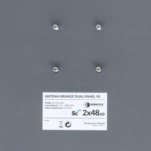 Antena RTV Heckermann Komplet Antena Signaflex Xrange 2X48Dbi 4G/5G 12M Fmeż + Konektor Wybór 7