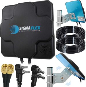 Antena RTV Heckermann Zestaw Antena Signaflex X-Cross 2X22Dbi 10M + Konektor Wybór + Mapa Bts 12