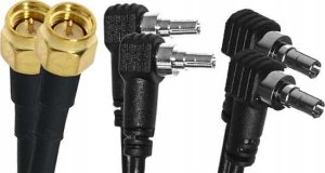 Antena RTV Heckermann Zestaw Antena Signaflex X-Cross 2X22Dbi 10M + Konektor Wybór + Mapa Bts 9