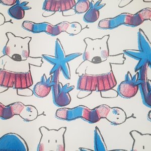 Fastima Papier do pakowania 57cmx2m 2m547 misie dla dzieci 1
