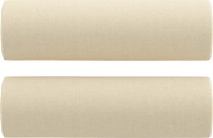 vidaXL 3-osobowa sofa z poduszkami, kremowa, 180 cm, tkanina 5