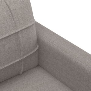 vidaXL 3-cz. komplet wypoczynkowy z poduszkami, taupe, tkanina 8
