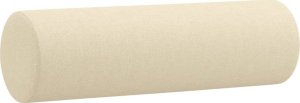 vidaXL 3-osobowa sofa z poduszkami, kremowa, 180 cm, tkanina 6