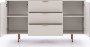 Ravio Komoda Nubia K2D3SZ z trzema szufladami i metalowymi nóżkami 5