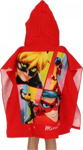 aymax Ponczo Poncho ręcznik BIEDRONKA dla dzieci 55 x110 kaptur AYMAX AYM-149LB-PCM 2