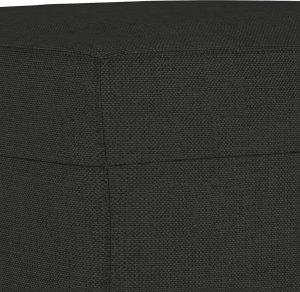 vidaXL 4-cz. komplet wypoczynkowy z poduszkami, czarny, tkanina 8