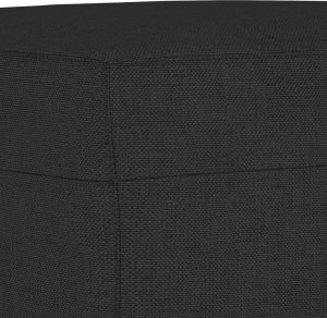 vidaXL 3-cz. komplet wypoczynkowy z poduszkami, czarny, tkanina 7