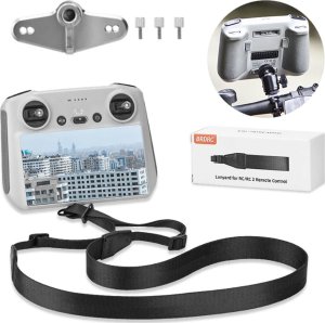 BRDRC UCHWYT SMYCZ DO KONTROLERA DJI RC / RC 2 - MINI 3 PRO / 4 PRO / AIR 3 + UCHWYT 1/4 CALA 1