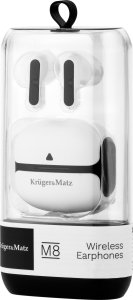 Słuchawki Kruger&Matz Bezprzewodowe słuchawki douszne Kruger&Matz M8 - kolor biały 7