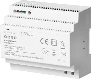 Orno Zasilacz na szyne DIN, 24VDC, 6,25A, 150W, 6 modułów 1