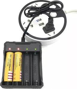 Ładowarka Extra Ładowarka do 4 akumulatorów 18650 litowo-jonowych 4,2V/1,2A automat Ładowarka do 4 akumulatorów 18650 litowo-jonowych 4,2V/1,2A automat 6