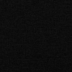 vidaXL 2-częściowy komplet wypoczynkowy, obity tkaniną, czarna 5