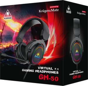 Słuchawki Kruger&Matz Warrior GH-50 Czarne 8