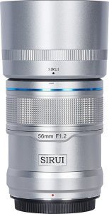 Obiektyw Sirui Sirui Sniper Lens APS-C AF 56mm F1.2 E-Mount Silver 1